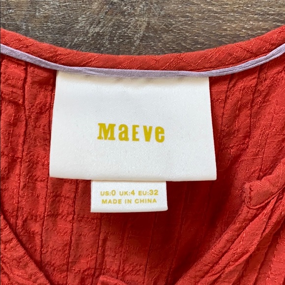 Anthropologie bright orange tank top - Picture 3 of 3